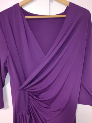 Vestido fiesta morado talla L
