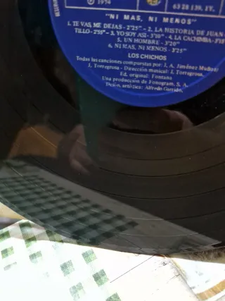 Vinilo Los Chichos Ni Más Ni Menos