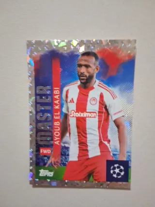 CROMO, MASTER, TOPPS, AYOUB EL KAABI, UEFA CHAMPIO
