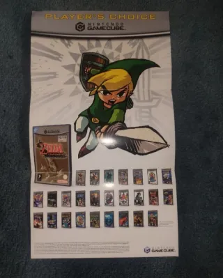 Póster Zelda Wind Waker Gamecube Nintendo