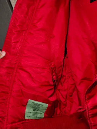 Chaqueta Alpha Industries N2B Roja Talla L