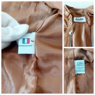 Chaqueta de piel Made in Italy 100% piel