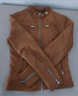 Chaqueta de piel Made in Italy 100% piel