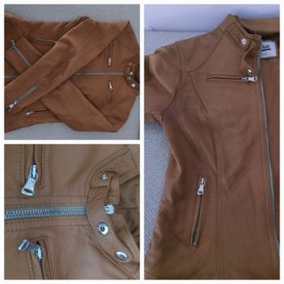 Chaqueta de piel Made in Italy 100% piel