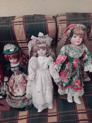 Lote 8 Muñecas Porcelana Vestido Novia