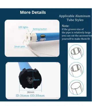 Motor persiana Zemismart WiFi Tuya 10kg