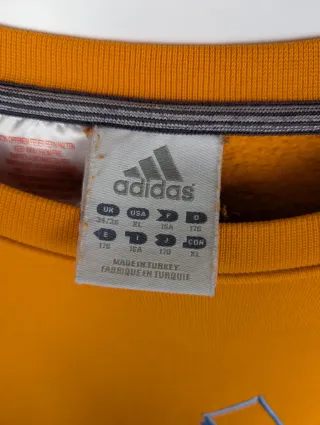 Adidas Orange Sweatshirt Big Logo Crewneck XL