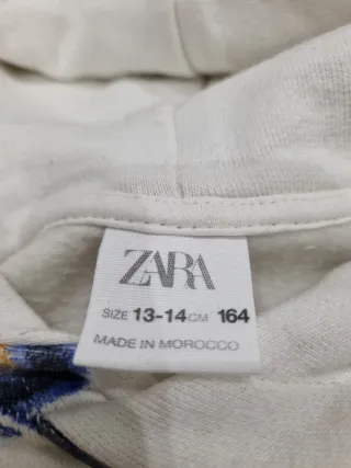 Sudadera Zara juvenil T. 13-14 estampada