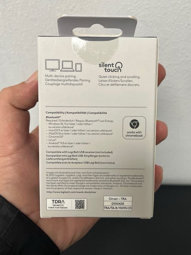 Logitech Pebble Mouse 2 M350s Ratón Bluetooth Gris