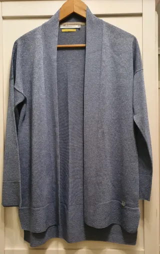 Chaqueta de punto azul mujer