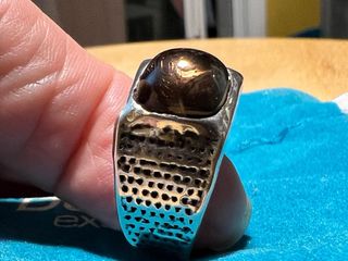 Anillo Duran Excalibur Cuarzo Marrón Plata