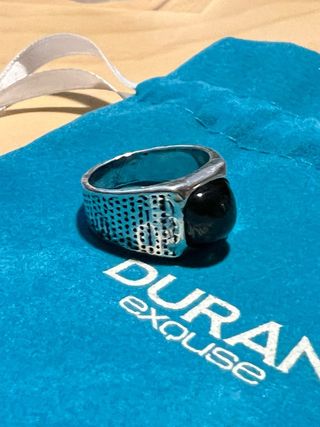 Anillo Duran Excalibur Cuarzo Marrón Plata