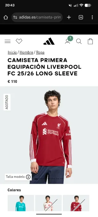 Camiseta Liverpool FC 25/26 Primera Equipación
