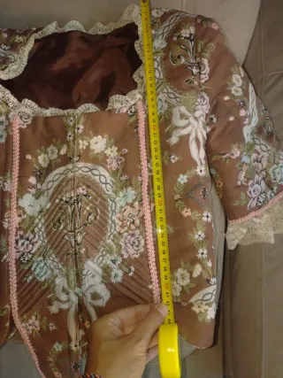 Traje de Fallera Adulto Marrón Multicolor