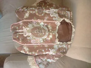 Traje de Fallera Adulto Marrón Multicolor