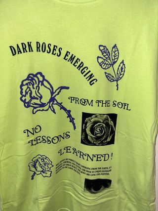 Camiseta Pull&Bear Verde Talla M