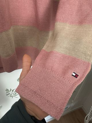 Jersey Tommy Hilfiger Rayas Beige y Rosa