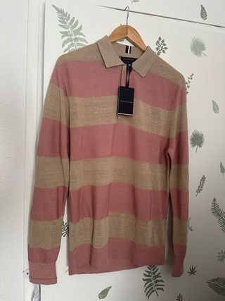 Jersey Tommy Hilfiger Rayas Beige y Rosa