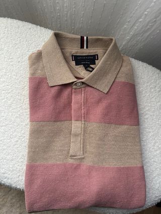Jersey Tommy Hilfiger Rayas Beige y Rosa
