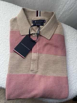 Jersey Tommy Hilfiger Rayas Beige y Rosa