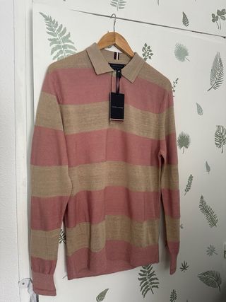 Jersey Tommy Hilfiger Rayas Beige y Rosa