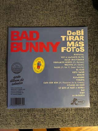 Vinilo Bad Bunny DTMF NUEVO