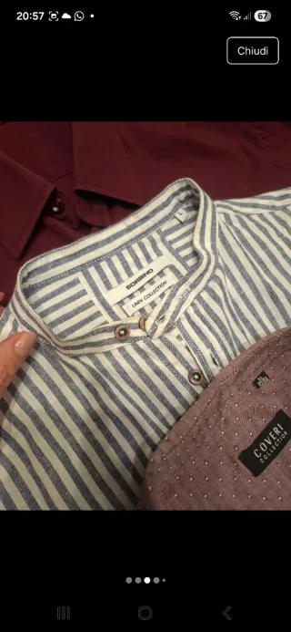 Lotto 3 camicie uomo Coveri Sorbino