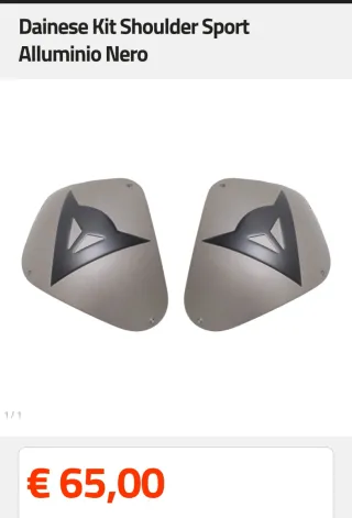 Dainese Kit Shoulder Alluminio Nero