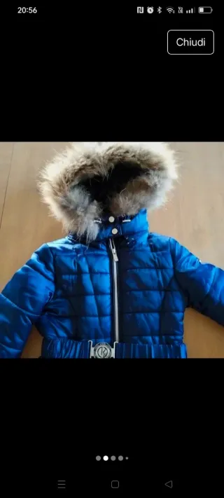 Giubbino bambina 10 anni blu