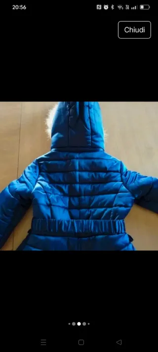 Giubbino bambina 10 anni blu