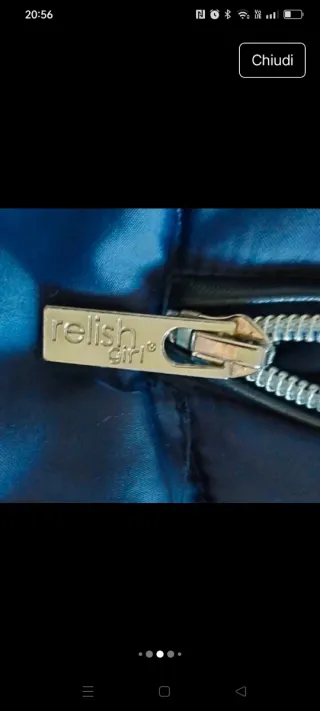 Giubbino bambina 10 anni blu