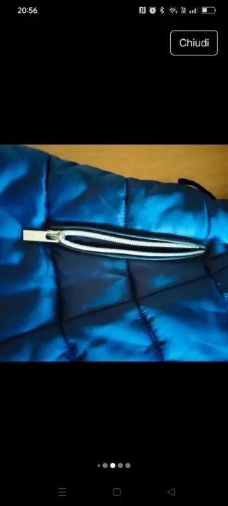 Giubbino bambina 10 anni blu