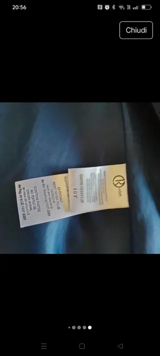 Giubbino bambina 10 anni blu