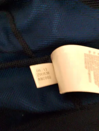 Chaqueta Adidas cremallera vintage azul y amarillo