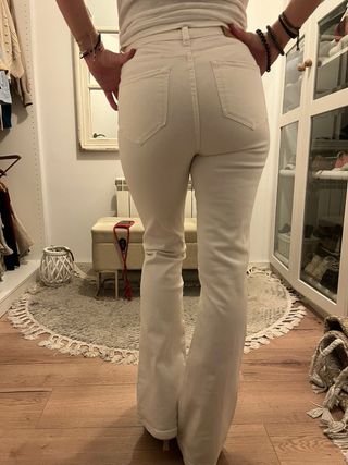 Pantalón Massimo Dutti Blanco