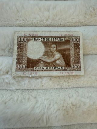 Billete 100 Pesetas 1953 última 3X Julio Romero