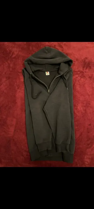 Felpa Fruit of the Loom XL Nera Uomo