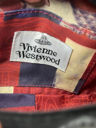 Bolso Terciopelo Negro Vivienne Westwood