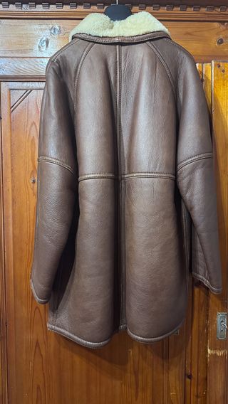 Cappotto Montone Shearling Vera Pelle Marrone