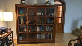 Vitrina Librería Madera Maciza Banak