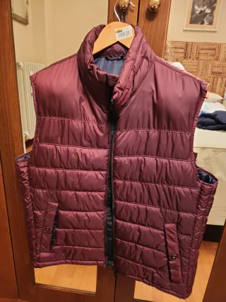 Chaleco acolchado morado caballero