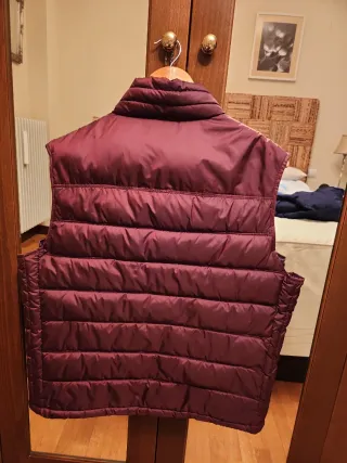 Chaleco acolchado morado caballero