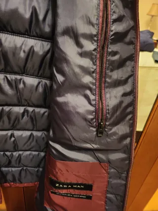 Chaleco acolchado morado caballero