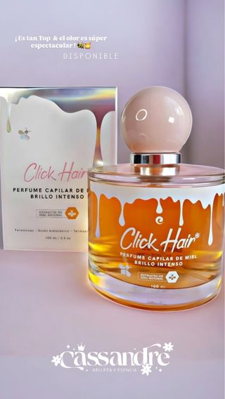Perfume Capilar Click Hair Miel Brillo Intenso