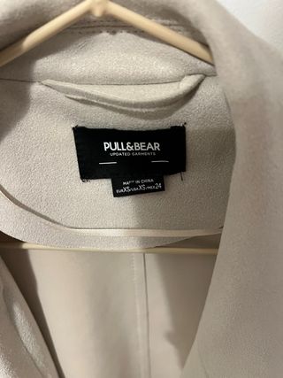 Chaqueta blazer ante Pull&Bear beige