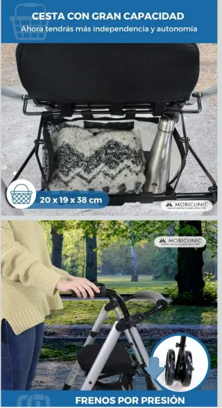 Mobiclinic®, Andador plegable para adultos