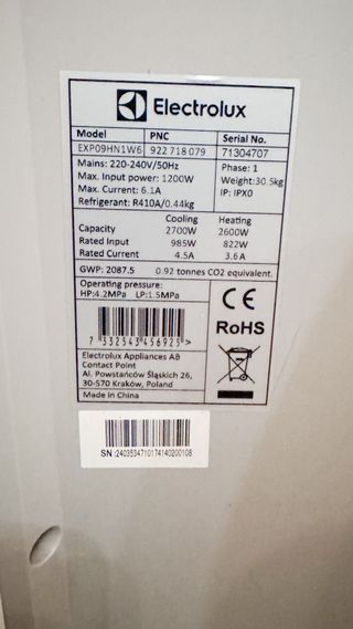 Condizionatore Portatile Electrolux