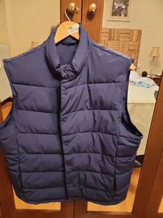 Chaleco acolchado hombre azul