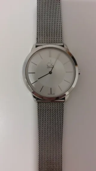 Reloj Calvin Klein Plata y Blanco