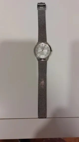 Reloj Calvin Klein Plata y Blanco